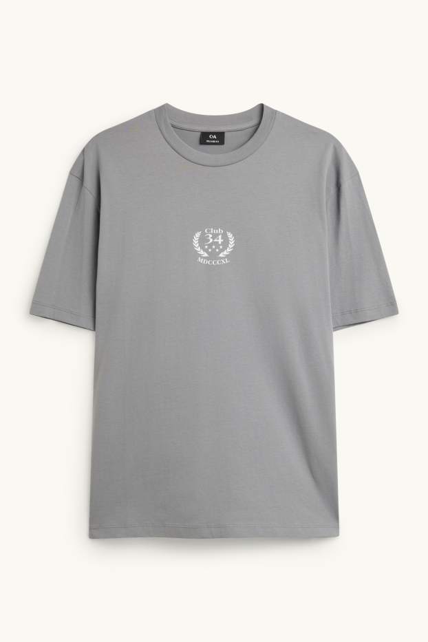 Herren - T-Shirt - Relaxed Fit - grau