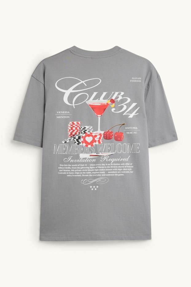 Herren - T-Shirt - Relaxed Fit - grau