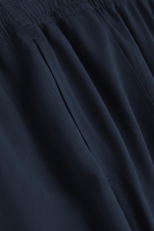 Donna - Pantaloni di stoffa - vita media - straight leg - nero