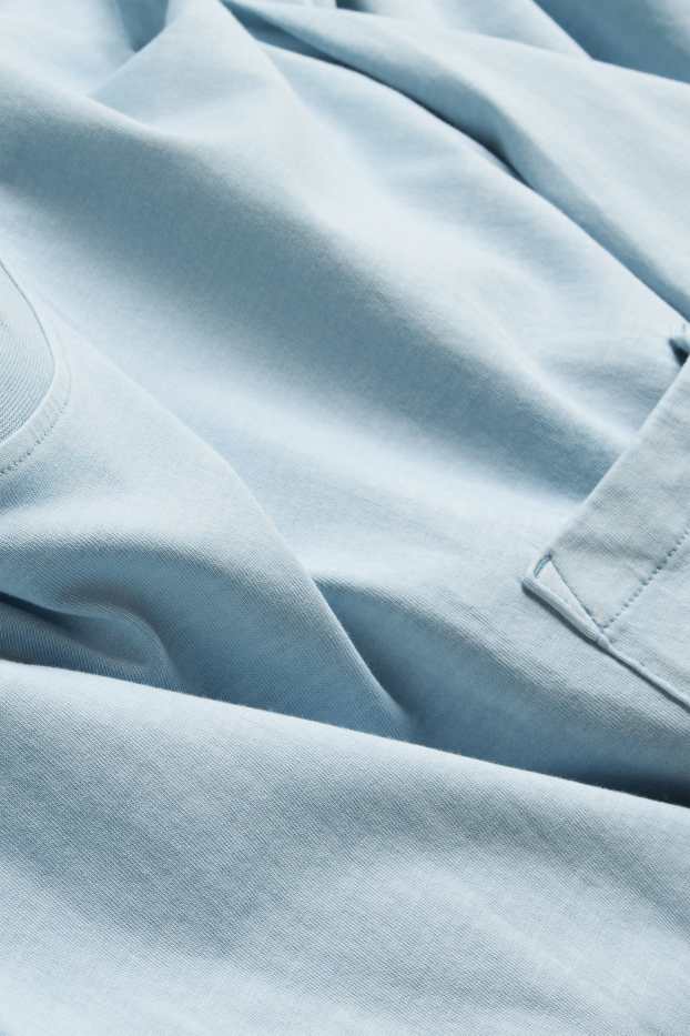 Hommes - T-shirt - relaxed fit - bleu clair