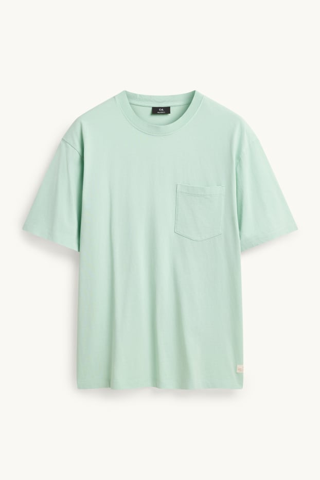 Hommes - T-shirt - relaxed fit - vert menthe