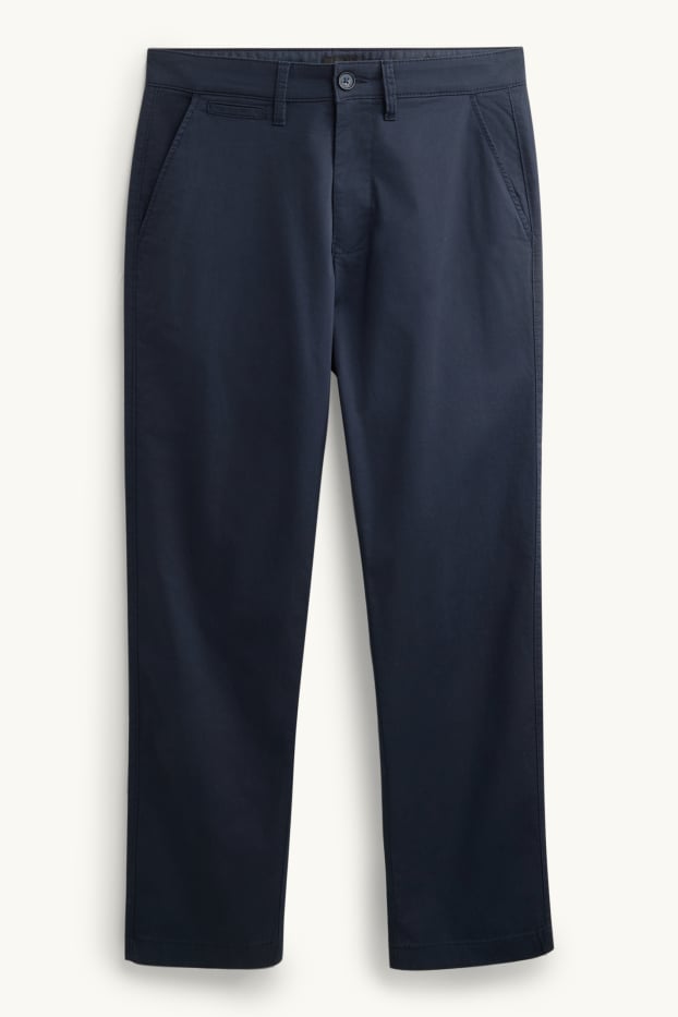 Men - Chinos - tapered fit - dark blue