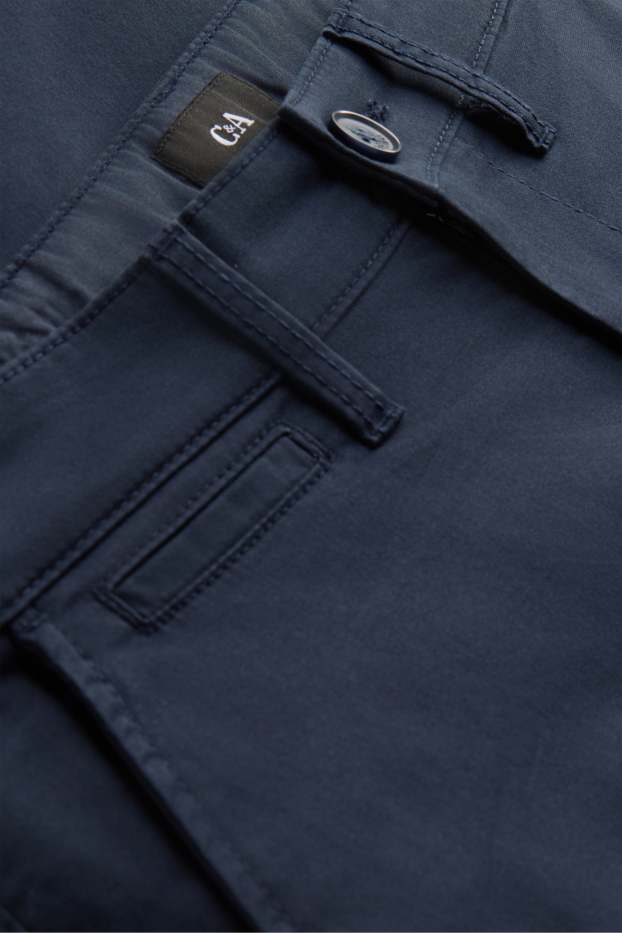 Men - Chinos - tapered fit - dark blue