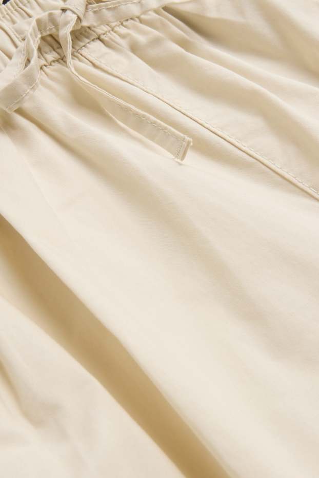 Donna - Shorts - vita media - crema