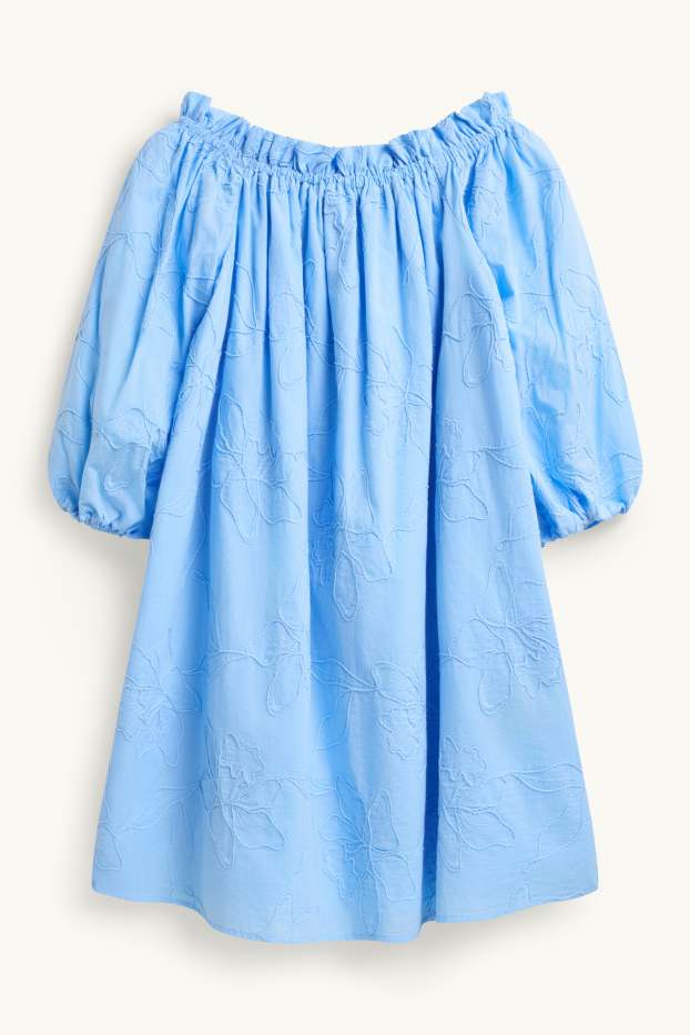 Dames - A-lijn-jurk - blauw