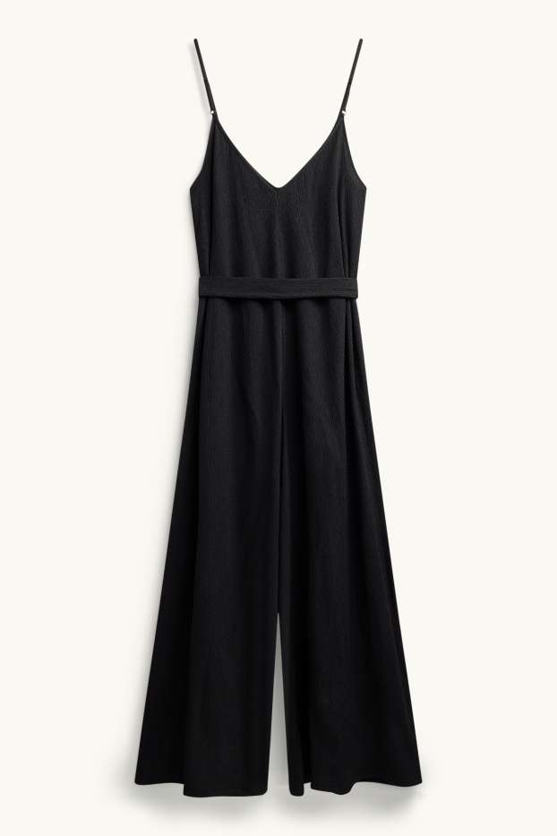 Dona - Granota amb cinturó - texturada - negre