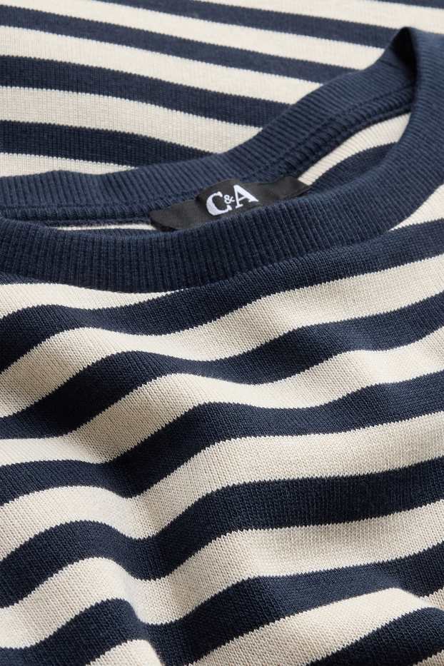 Mujer - Vestido - straight fit - de rayas - azul / blanco