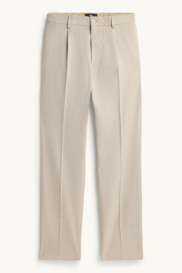 Heren - Broek uit het combi-systeem - regular fit - beige