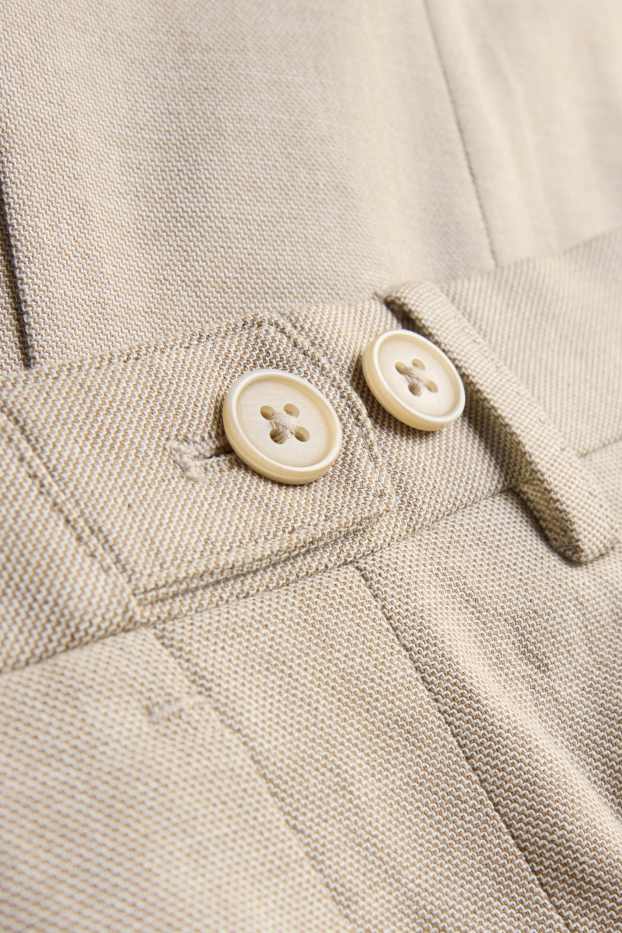 Heren - Broek uit het combi-systeem - regular fit - beige