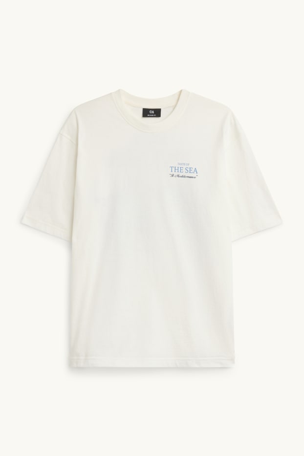 Herren - T-Shirt - Regular Fit - weiß