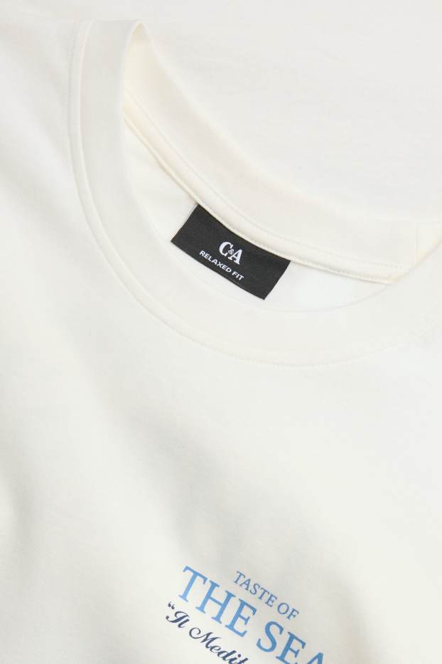 Herren - T-Shirt - Regular Fit - weiß