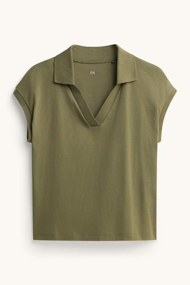 Dames - Poloshirt - kaki
