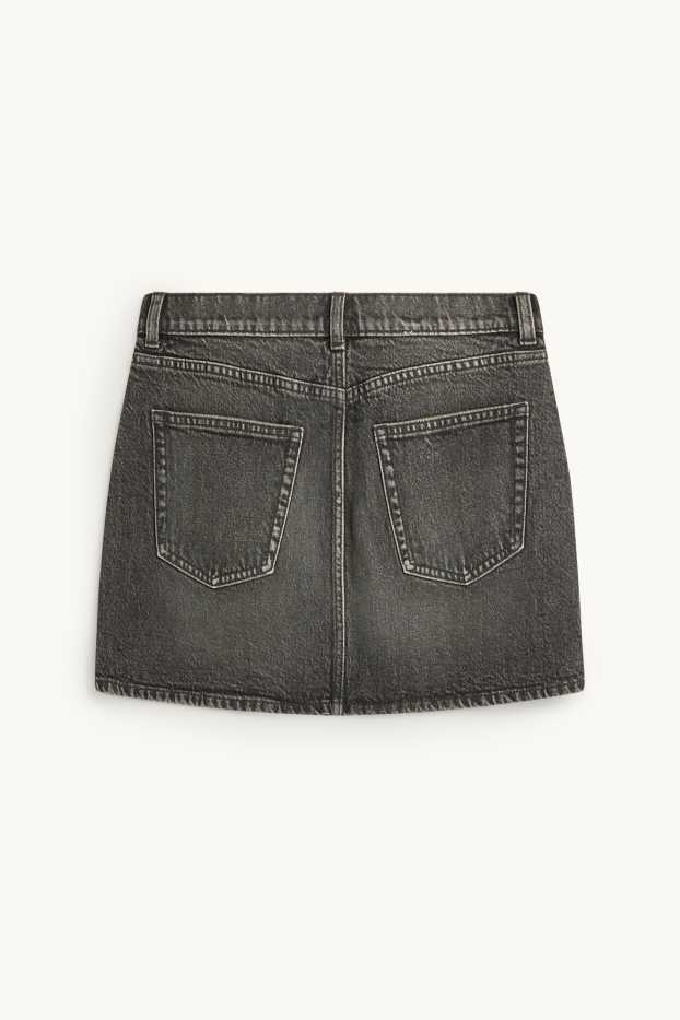 Damen - Jeansrock - dunkelgrau