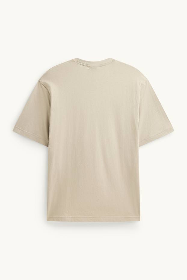 Herren - T-Shirt - Relaxed Fit - beige