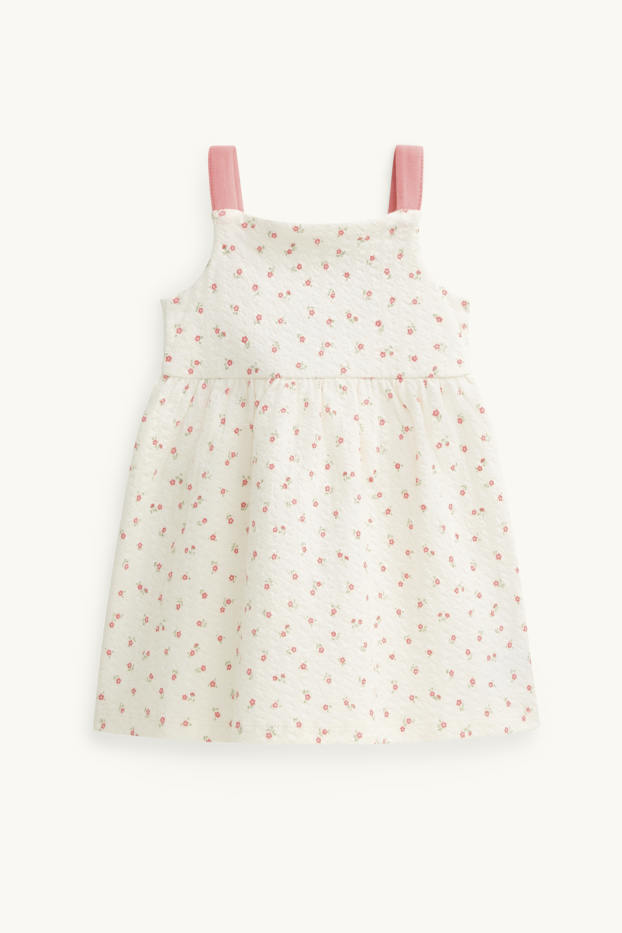 Baby Girls - Baby dress - white / rose