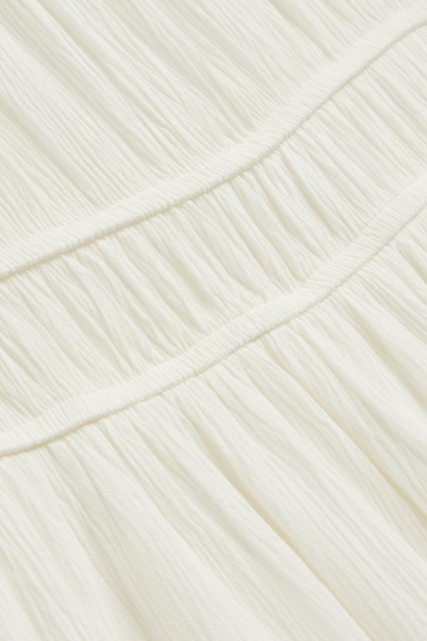 Femei - Rochie fit & flare - structurată - alb