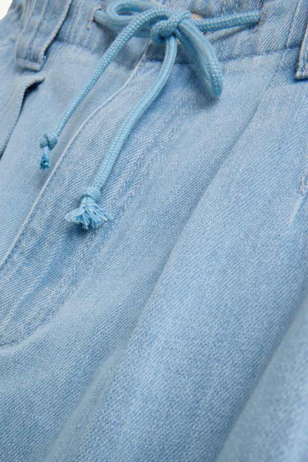 Damen - Barrel Jeans - Mid Waist - jeansblau