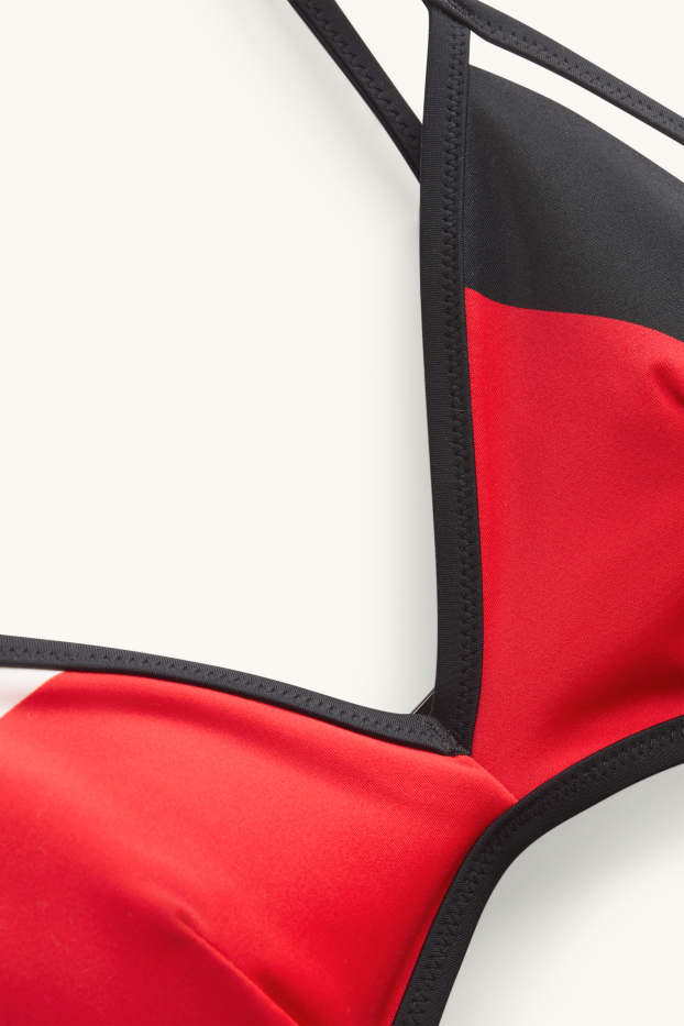 Women - Bikini top - padded - red