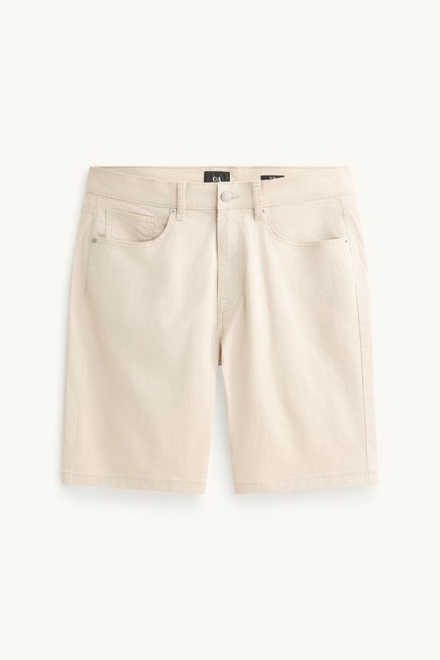 Heren - Short - crème wit