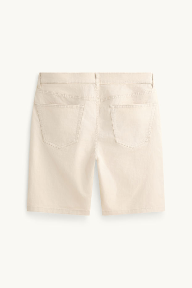 Heren - Short - crème wit