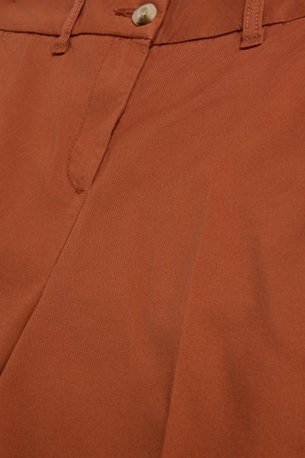 Damen - Bermudas - Mid Waist - braun