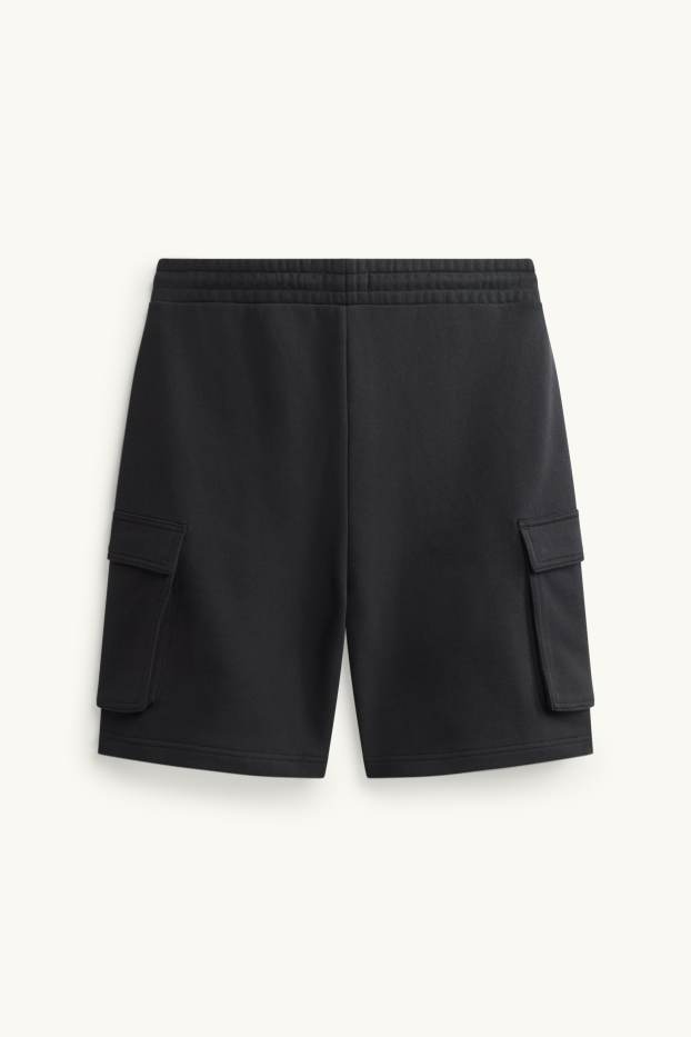 Hommes - Short en molleton - noir