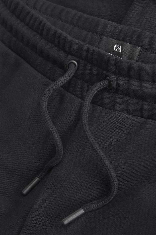 Hommes - Short en molleton - noir