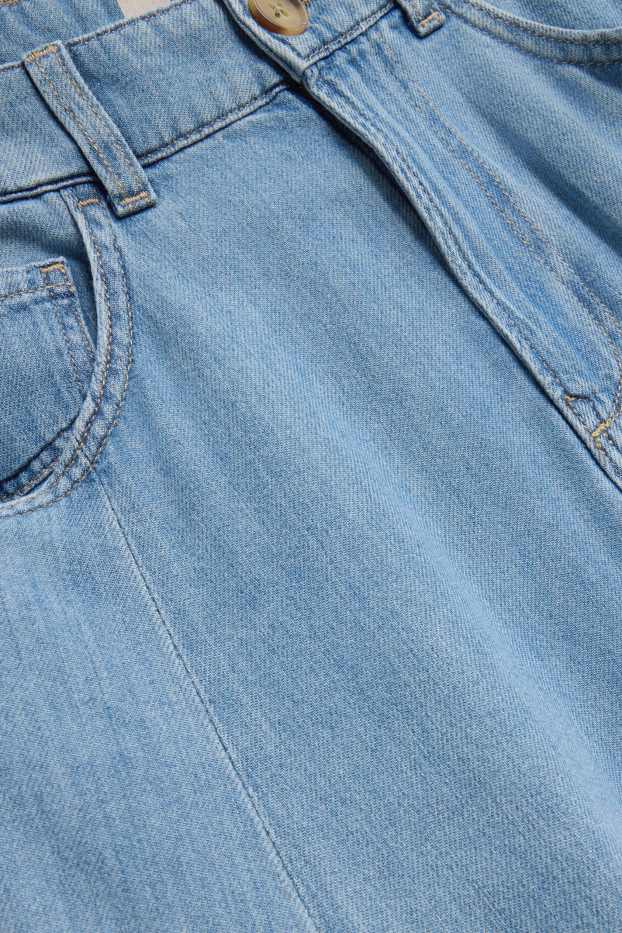 Women - Denim skirt - blue denim