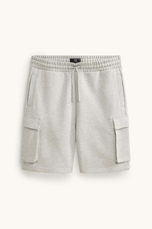 Heren - Sweatshort - grijs