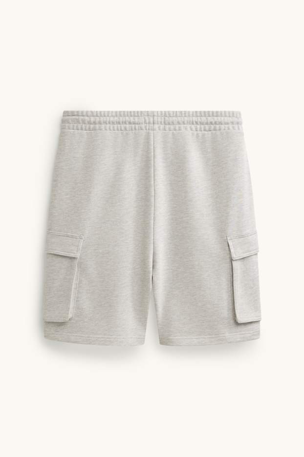Heren - Sweatshort - grijs