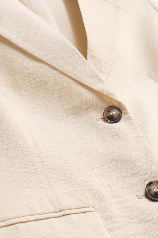 Femmes - Blazer de bureau - regular fit - crème