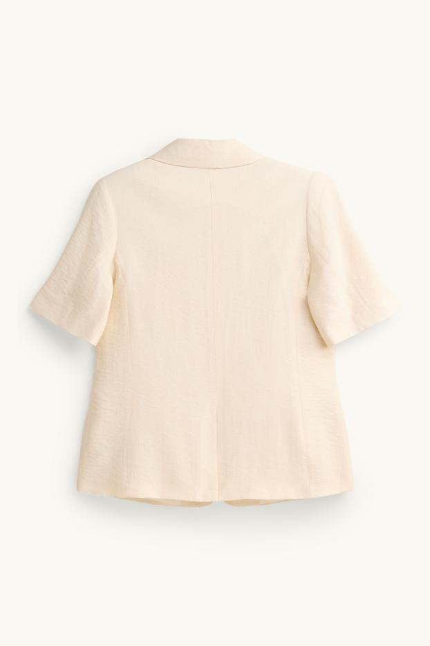 Femmes - Blazer de bureau - regular fit - crème