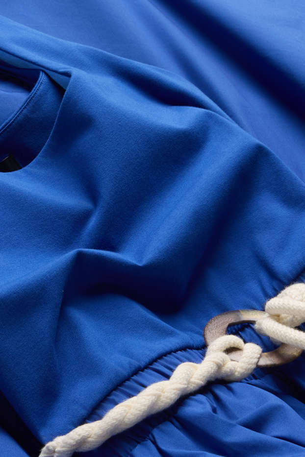 Femmes - Robe avec ceinture - bleu