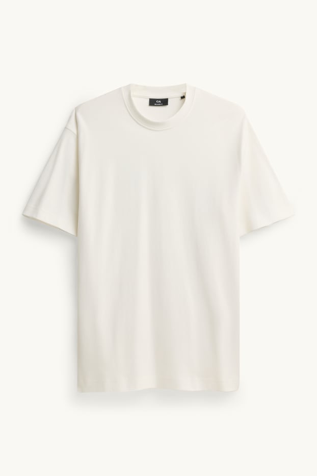 Herren - T-Shirt - Relaxed Fit - weiß