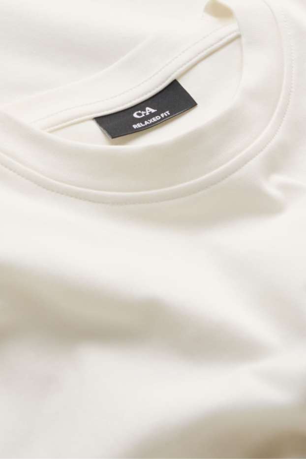Herren - T-Shirt - Relaxed Fit - weiß