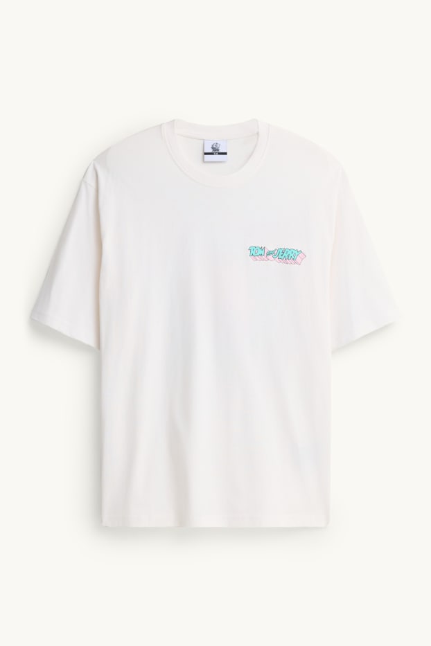 Home - Samarreta de màniga curta - relaxed fit - Tom i Jerry - blanc