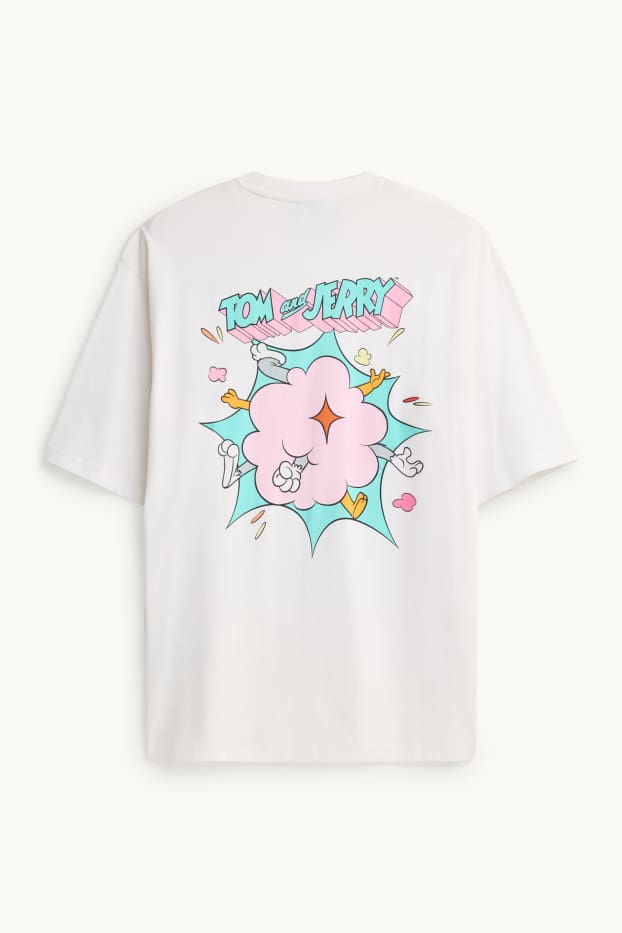 Home - Samarreta de màniga curta - relaxed fit - Tom i Jerry - blanc