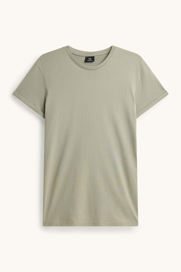 Uomo - T-shirt - slim fit - verde