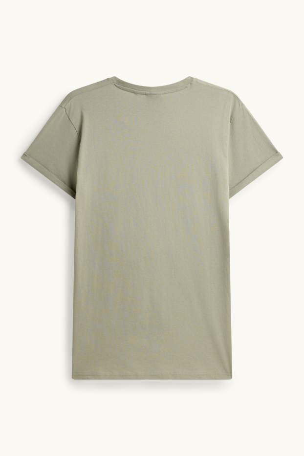 Uomo - T-shirt - slim fit - verde