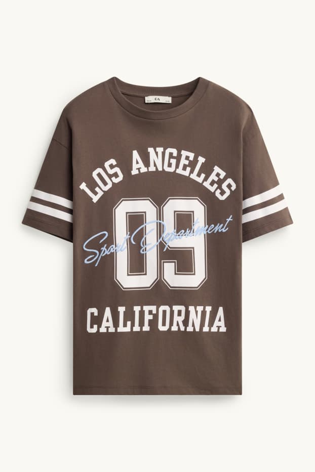 Kinderen: meisjes - Los Angeles - T-shirt - bruin