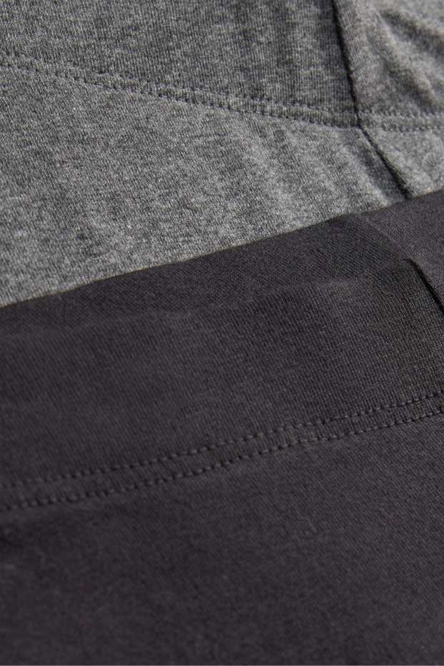 Damen - Multipack 2er - Leggings - dunkelgrau / hellgrau