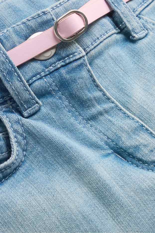 Kinder Mädchen - Die Eiskönigin - Jeansrock mit Gürtel - jeansblau