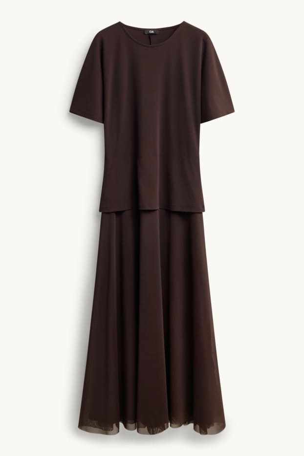 Femei - Rochie - maro închis