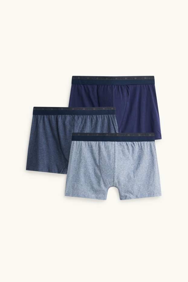 Herren - Multipack 3er - Trunks - dunkelblau