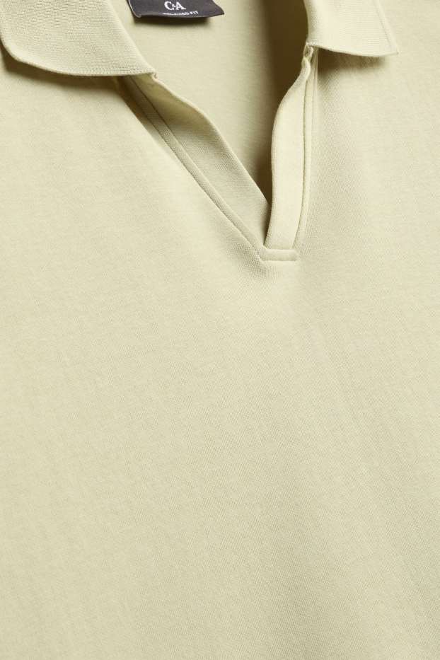 Pánské - Polokošile - relaxed fit - světle zelená