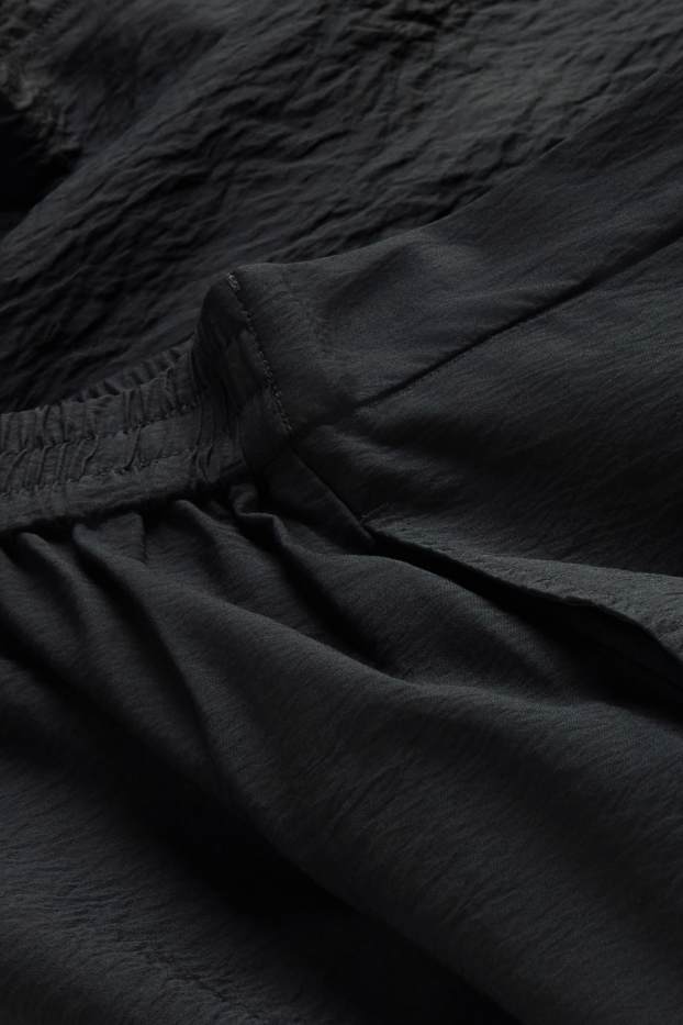Dames - Pantalon - high waist - wide leg - zwart
