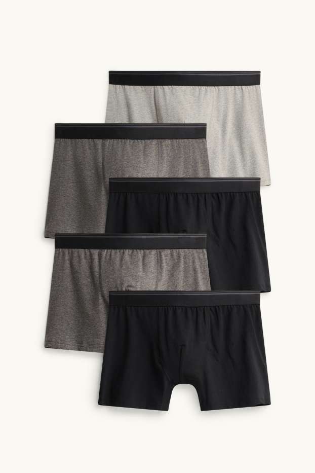 Herren - Multipack 5er - Trunks - hellgrau