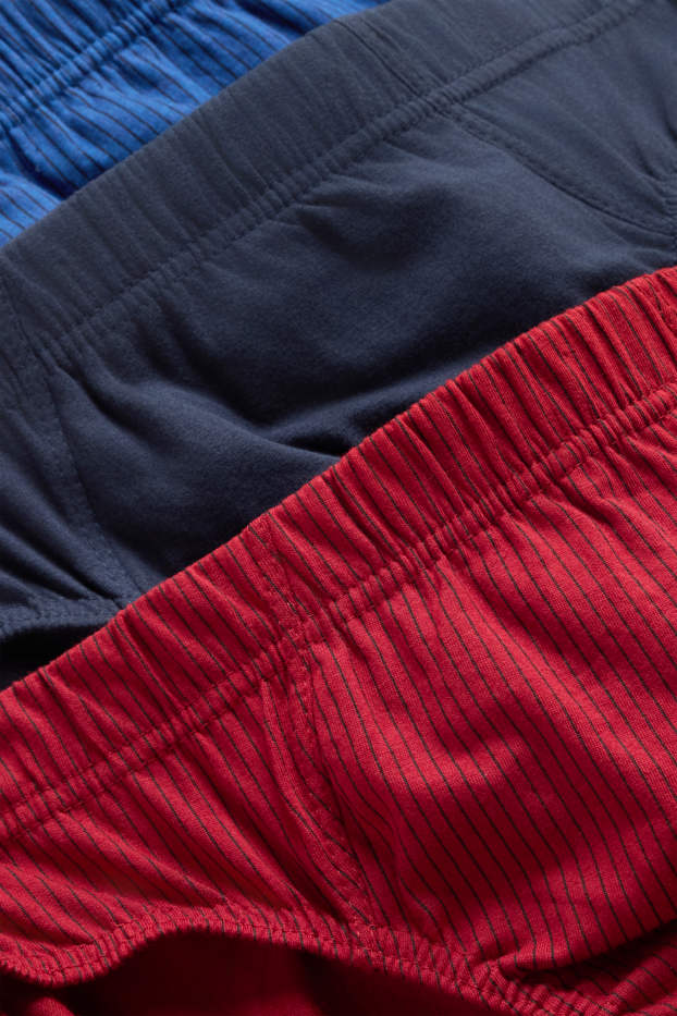 Herren - Multipack 3er - Slip - rot