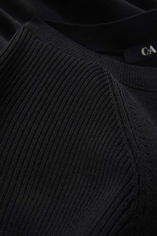 Donna - Maglione - a maniche corte - nero