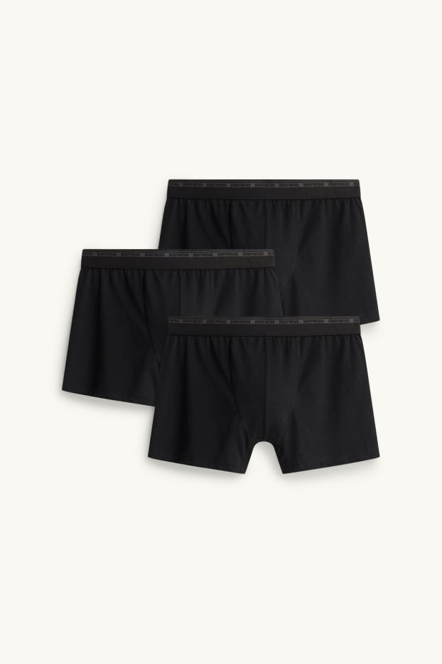 Herren - Multipack 3er - Trunks - schwarz